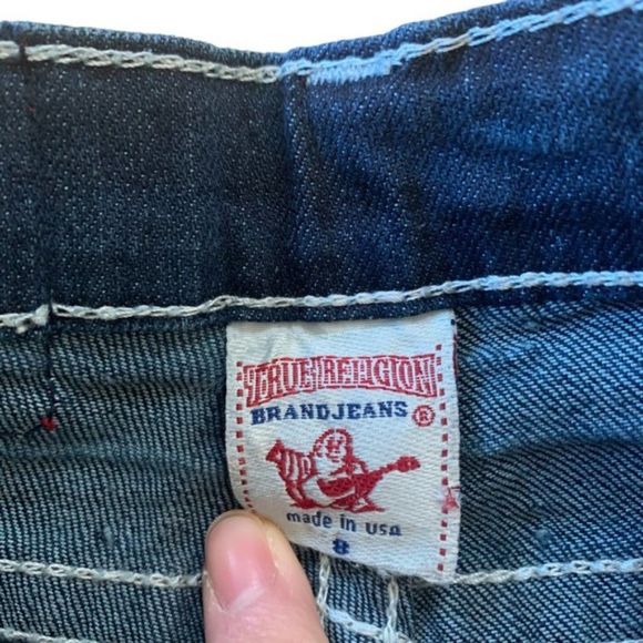 True Religion Blue Jeans Girls Size 8 - Picture 7 of 11